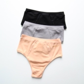 中高腰性感T裤 女生棉质纯色个性 三角裤 微瑕疵女士内裤 简约短裤 头