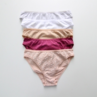 头 棉舒适透气低腰简约自然波点碎花短裤 微瑕疵女士内裤 女生三角裤