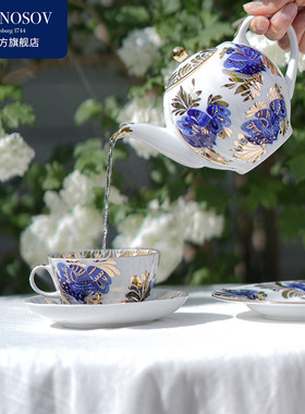 LOMONOSOV金色花园咖啡杯套装