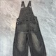 男女同款 洗水做旧宽松美式 复古牛仔背带裤 11.2拆标微瑕 长裤