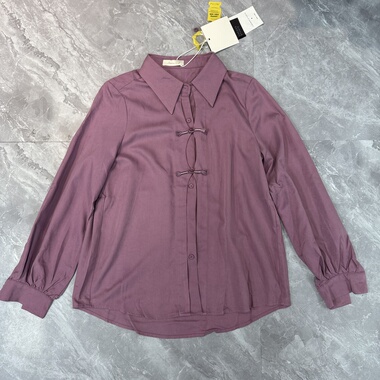 9.13CHEND.. 法式不规则衬衫女春秋设计感上衣