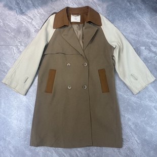高级感炸街小个子英伦风外套女春 风衣女中长款 1.2谜x 瑕疵不退换