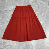 7.7 茵m 复古高腰半身裙女夏宽松遮肉显瘦小个子气质A字伞裙