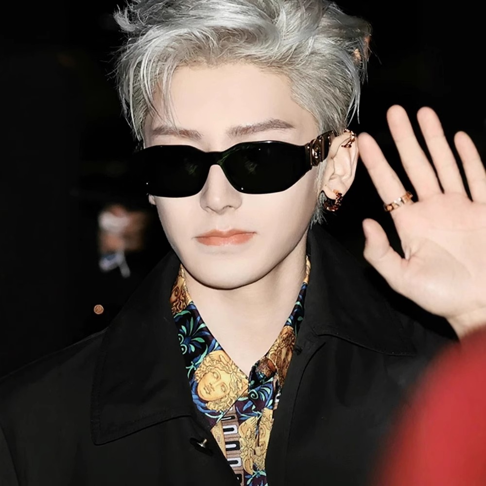 侯明昊同款痞帅墨镜男女复古2025新款高级感太阳镜辣妹大框欧美酷