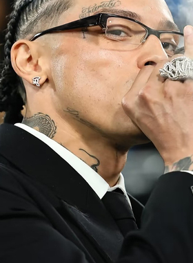 centralcee同款半框眼镜男斯文败类rapper方形窄框近视镜专业配镜