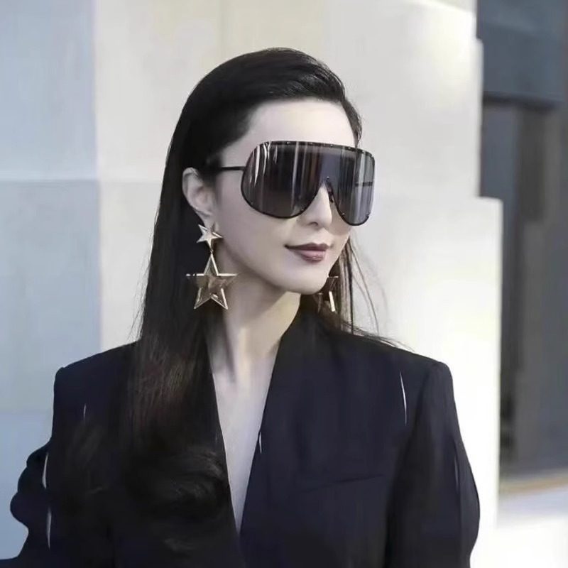 心心妈妈冰冰同款墨镜女大框防紫外线高矮胖瘦骑行眼镜防晒太阳镜