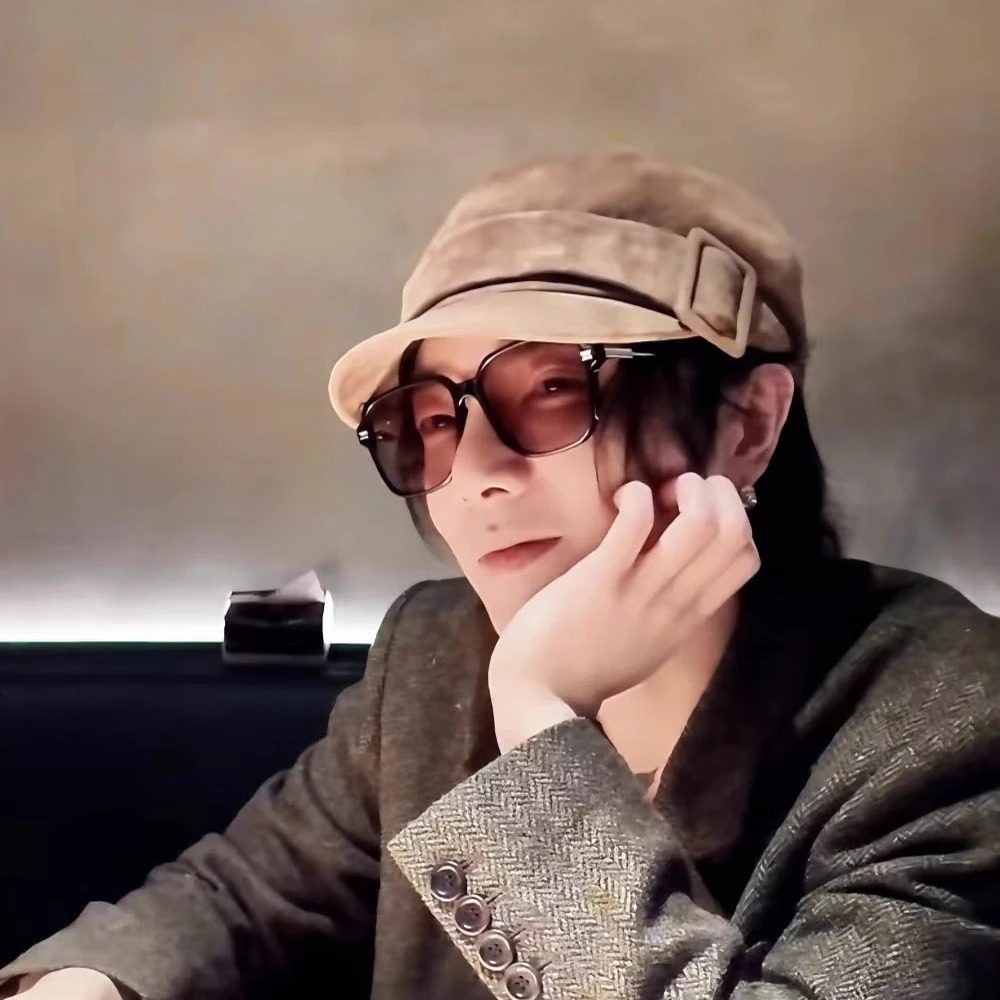 火星演唱会华晨宇同款韩版街拍显瘦太阳眼镜男浅粉色时尚潮流个性