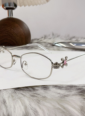Jennie同款GM眼镜珠宝系列钻石眼镜框配近视小菱形平光镜架防蓝光