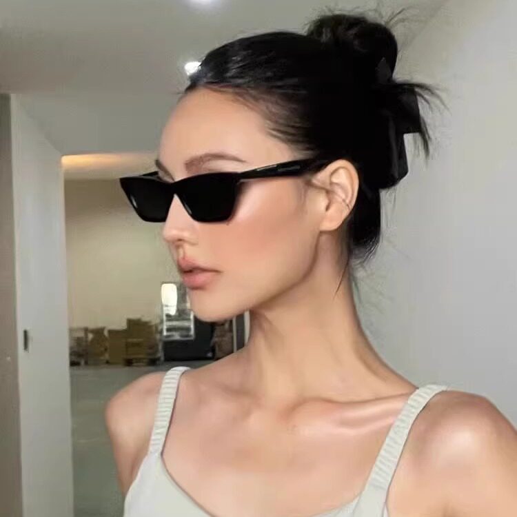 复古小框gm墨镜女款高级感防紫外线小脸太阳眼镜2025新款美式猫眼