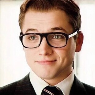 近视可配度数气质商务方框眼睛镜框简约百搭 王牌特工黑框眼镜男款