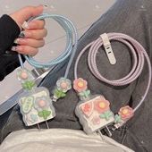 适用苹果iphone17promax数据线保护套16充电器头14快充20w壳15女