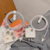 适用苹果17手机数据线保护套iPhone16pro充电器20w快充iPad Air5