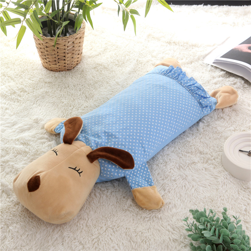 儿童卡通动物枕头男女宝宝1--6岁小孩幼儿园用品纯棉荞麦卡通枕头