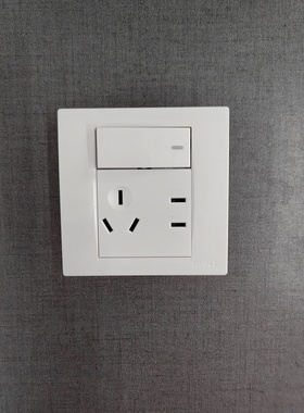 正泰开关插座86型NEW7Q-43900A一开五孔单控开关插座面板一开五孔