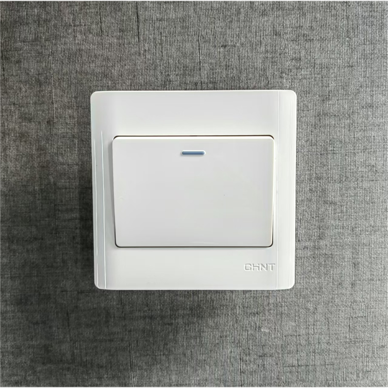 正泰开关面板插座86型 NEW7-W07100A一联多控开关 一开多控开关