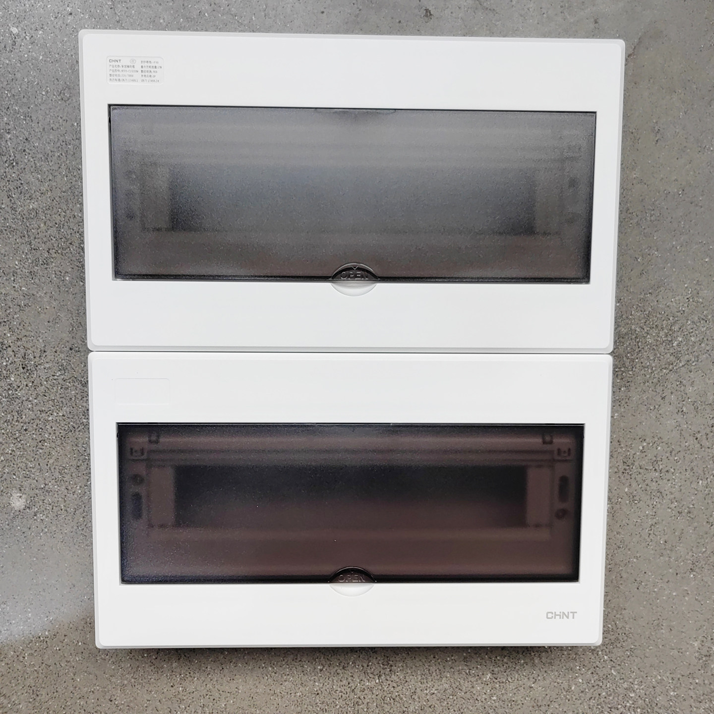 正泰电工强电箱布线箱 家用配电箱强电箱32回路明装双排电箱NEX5C