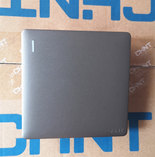 正泰开关面板 NEW2N系列灰色NEW2-N00106一开单开关面板 一联单控