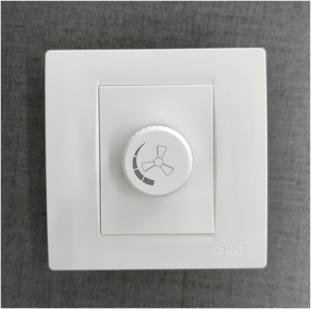 正泰调速器 86型暗装NEW7-Q30610A一联调速器250W风扇吊扇调速器