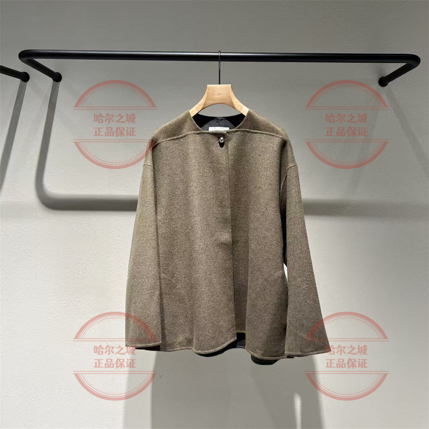 速发商场同款LESS 2025冬国内代购2PA817850羊绒毛呢夹克大衣外套