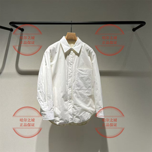 速发 LESS商场同款2025冬新款2PBC1502H短款衬衫式羽绒服翻领保暖