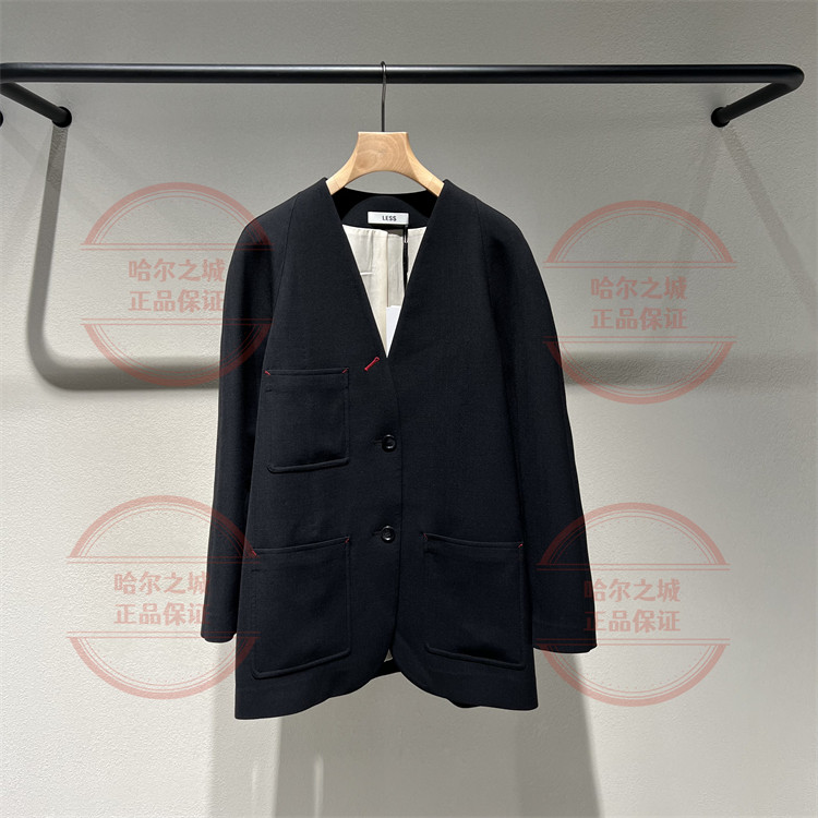 速发 LESS女装2026春商场同款休闲西服2Q1716860无领外套 2995