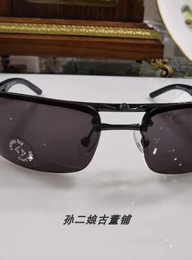 意大利黑色金属复古风太阳镜