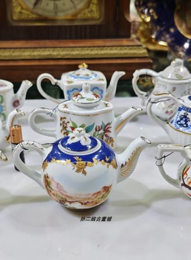 英国博物馆特别发行制作各品牌瓷器迷你版小壶收藏集小巧精致装饰
