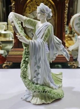 英国原产Wedgwood经典收藏狂想曲淑女瓷偶家居装饰摆件中古珍稀版