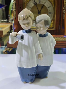 西班牙原产Nao By Lladro雅致瓷偶童年小伙伴家居装饰摆件1988年