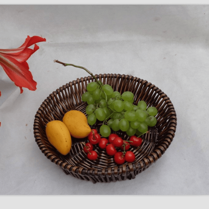 包邮柳编收纳筐展示筐水果盘藤编蔬菜食品篮子面包筐水果篮可定做