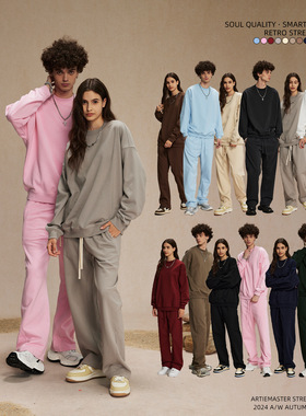 新款 ARTIE男装丨2025新品430g毛圈男卫衣街头潮牌秋季男女圆领衫