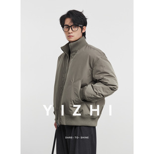 亦止『棒廓』男士立领棒球服羽绒服夹克冬季宽松休闲简约保暖外套