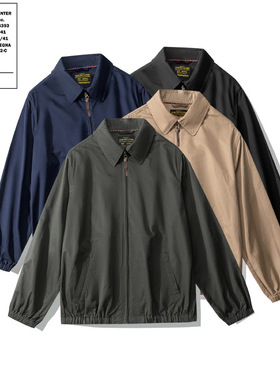 OKONKWO老干部美式经典休闲复古翻领夹克外套RL同款通勤夹克外套