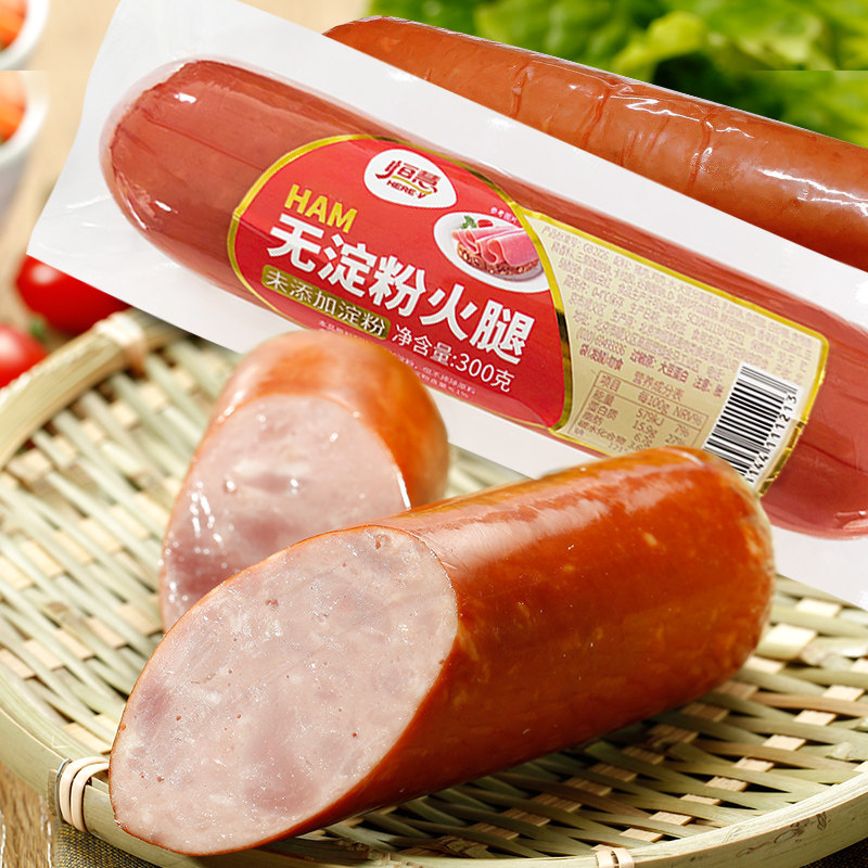 恒慧无淀粉火腿300g休闲即食