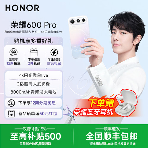 肖战同款荣耀600Pro