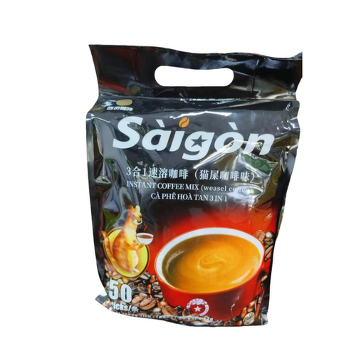 越南进口猫屎咖啡味西贡saigon三合一速溶咖啡粉50条原味850g包邮