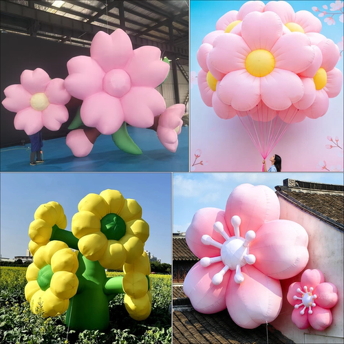 白玉花朵气模樱花桃花郁金香定制