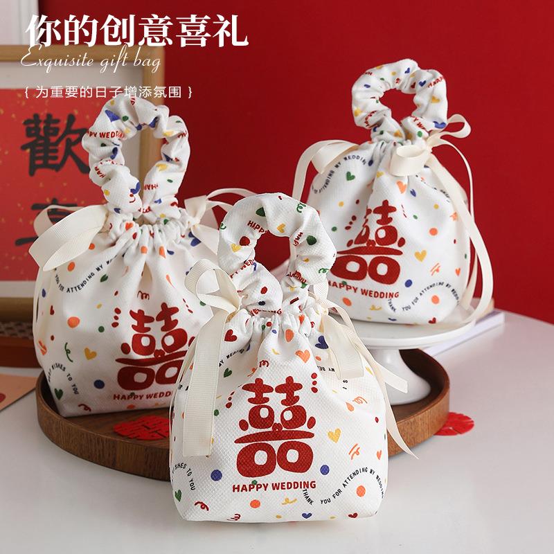 喜糖袋子礼物包装伴手礼手提空袋2025新款高级感结婚装喜糖礼袋盒