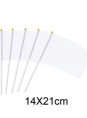 现货白色热转印旗帜跨境电商车旗手摇旗帜制作可FBA