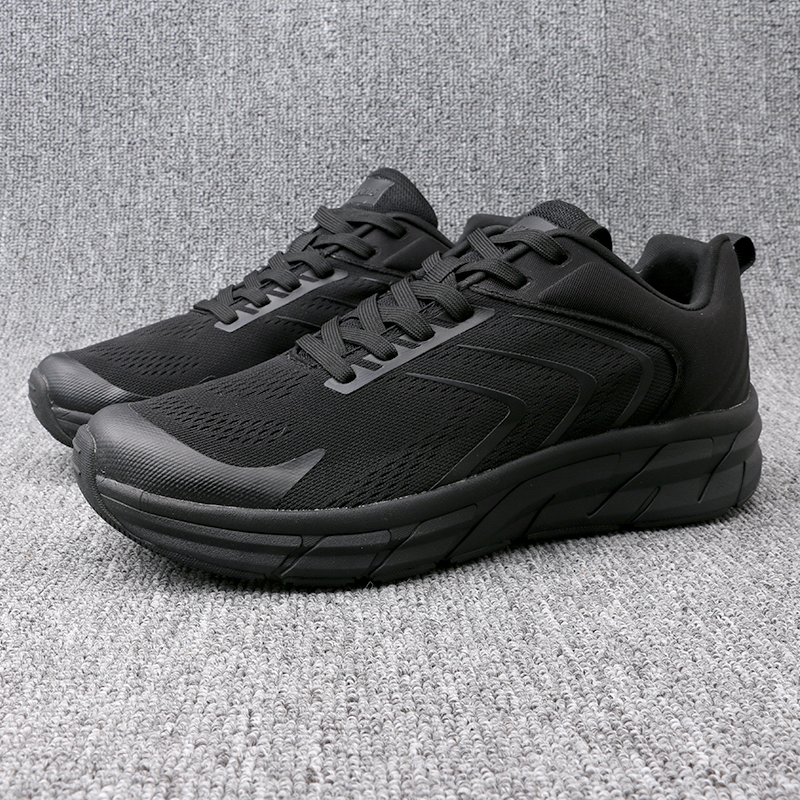 外贸男士运动鞋橡胶大底减震系带春秋款网纱四季款跑步运动鞋休闲