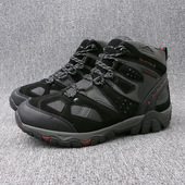 减震防滑耐磨山地户外鞋 外贸出口登山鞋 男中帮真皮防水户外徒步鞋