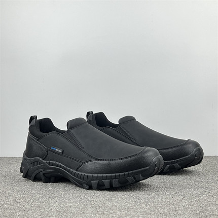 出日单4E宽版户外徒步鞋男鞋防水防滑一脚蹬休闲鞋耐磨厚底旅游鞋