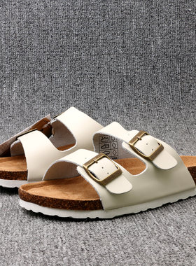 出口日本厚底勃肯防滑一字拖女