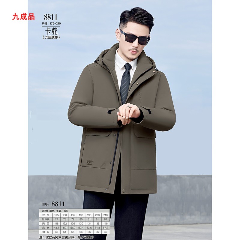 战狼弟衣8811派克服羽绒服九成品
