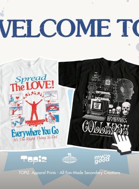 Donut Vintage复古美式短袖T恤男女宽松纯棉大码直喷艺术Rapper