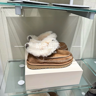 国内现货 厚底阿尔派中筒靴短靴半拖鞋 美国代购 雪地靴女2025新款