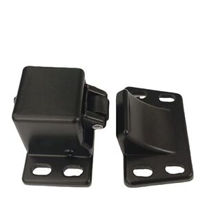 烤漆房专用碰锁天地锁铝合金黑色门锁喷房配件多功能全套撞击锁扣