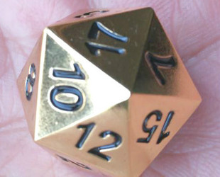 骰子20面地球金属多面数字色子正二十面体跑团桌游电影配件教具