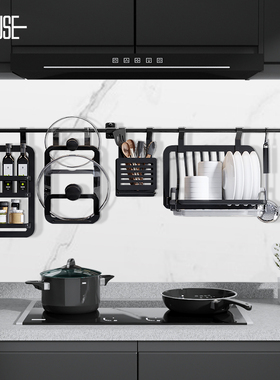 碗架厨房免打孔碗架沥水架太空铝餐具收纳架置物架简约壁挂置物架