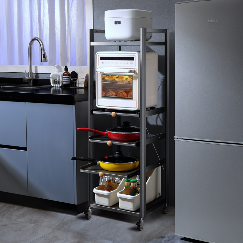 分层橱柜内锅具收纳架伊沐馨